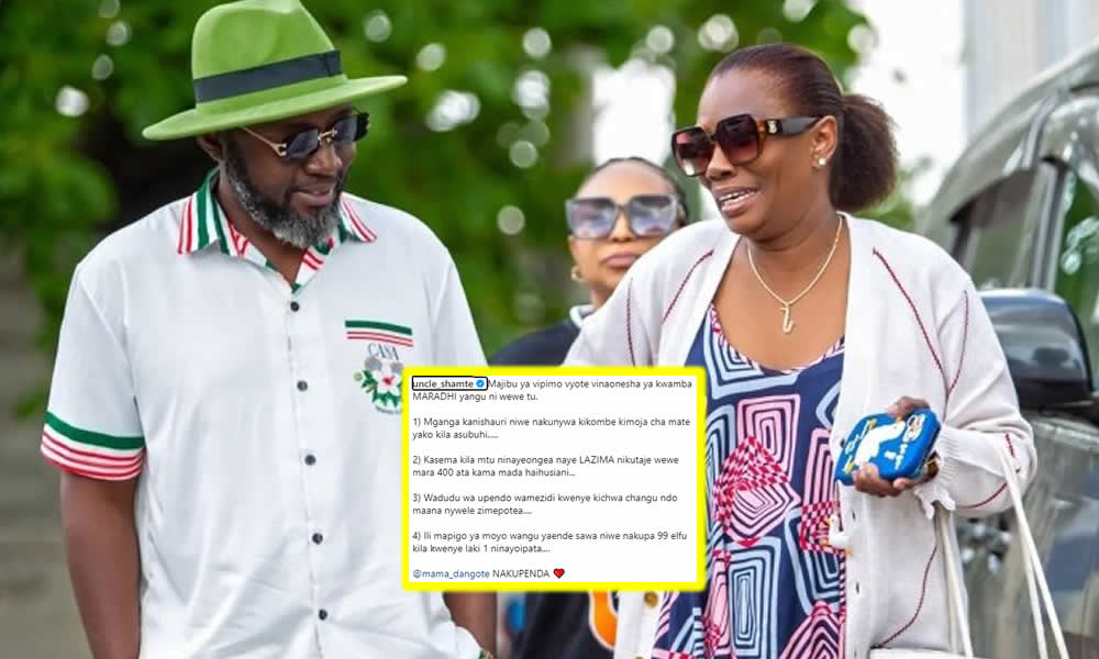 Sasa Itakuaje ?...!Mama Dangote amuambukiza Uncle Shamte Maradhi. - PMTV